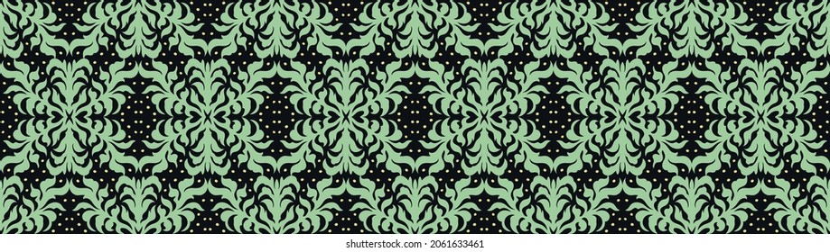 Exotic plants, palm leaves, Hawaiian pattern. Mediterranean motif. Botanical illustration, Botanical illustration, floral ornament. Tropical wallpaper, Spanish tiles, Moroccan style.
