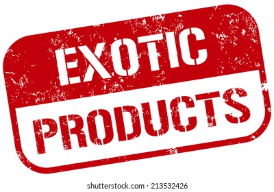 exotic products stamp