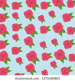 exotic roses plants with leaves background