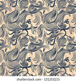 exotic seamless floral pattern