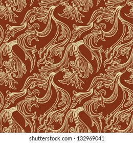exotic seamless floral pattern