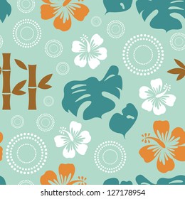 Exotic seamless pattern. Vector format