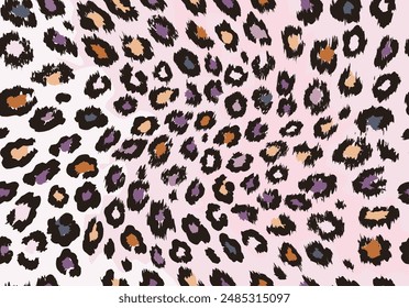 exotic seamless repeating leopard design vector