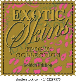 exotic skins tropic collection, women t shirt print