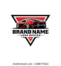 Exotic Sport Car Emblem Badge Logo Vector