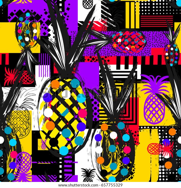 Exotic Summer Endless Backgrounds Abstract Creative Stock Vector ...