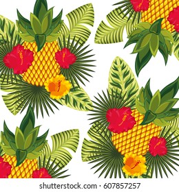 exotic and tropical flower icon vector illustration design