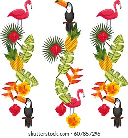 exotic and tropical flower icon vector illustration design