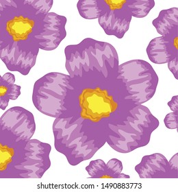 exotic and tropical flowers garden pattern