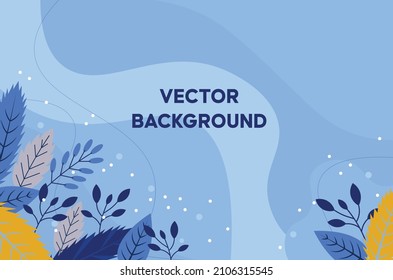 Exotic tropical jungle background. Rain forest bright green navy turquoise summer trees and leaves border frame template.