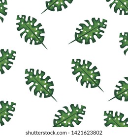 exotic and tropical leafs plant pattern