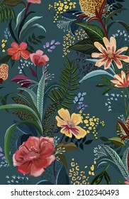exotic vector illustration that can fit all fabric pattern or background ,vector illustration