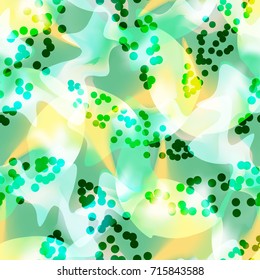 Exotic vextor seamless background. Modern abstract urban digital print with ethnic floral elements. watercolor or shibory style. Good for fabrics, cloths, sport and beach wear, wallpapers. 