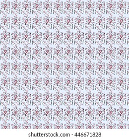 exotic vintage pattern on a blue background