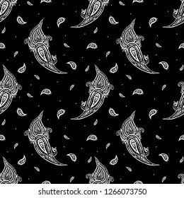 Exotic vintage pattern, Seamless Paisley , vector illustration. Can be used for wallpaper, textile, phone case print