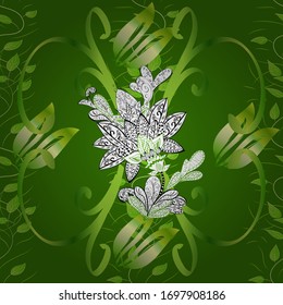 Exotic wallpaper. Summer design for fashion, prints, textile. Tropical palm leaves, jungle leaf seamless vector trendy floral pattern on black, green and white background.