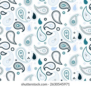 Exotic wrapping as endless geometry. Stylish india as foliage ornament. Tile trendy to bohemian embellishment. Arabic paisley with tropical pattern.