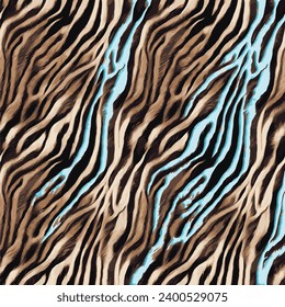 exotic zebra and tiger stripes pattern