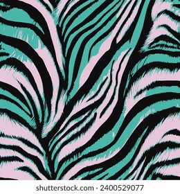 exotic zebra and tiger stripes pattern