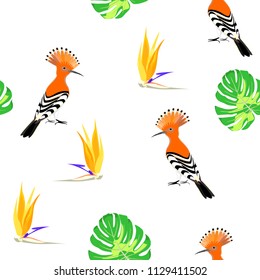 Exotical tropical seamless pattern