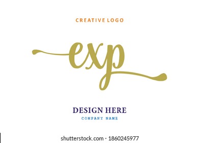 EXP lettering logo is simple, easy to understand and authoritative