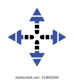
Expand Arrow Icon.Arrow Icon in trendy flat style isolated. Arrow symbol for your web site design, logo, app, UI. Vector illustration