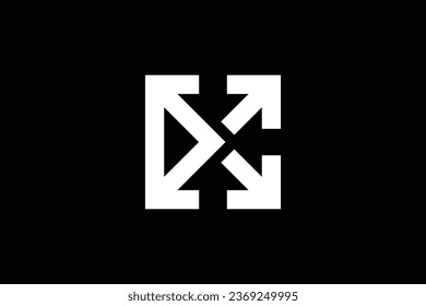 Expand arrow trendy vector logo design