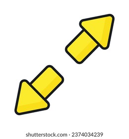 Expand Arrow vector design, ready to use icon