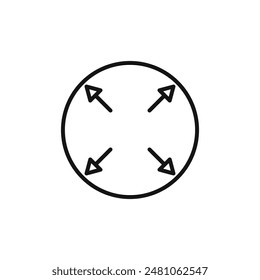 Expand Arrows Icon for Navigation and Zoom Functions