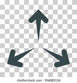 Expand Arrows icon. Vector illustration style is flat iconic symbol, transparent background. Designed for web and software interfaces.