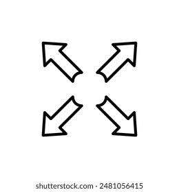 Expand Arrows Icon for Zoom and Enlargement Features
