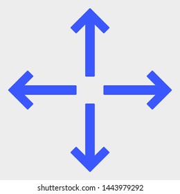 Expand Arrows vector icon. A flat illustration design of Expand Arrows icon on a white background.