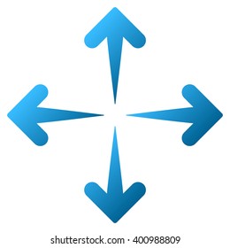 Expand Arrows vector toolbar icon for software design. Style is a gradient icon symbol on a white background.