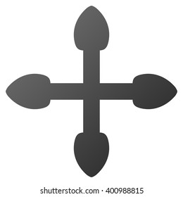 Expand Arrows vector toolbar icon for software design. Style is a gradient icon symbol on a white background.
