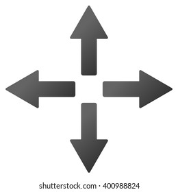 Expand Arrows vector toolbar icon for software design. Style is a gradient icon symbol on a white background.