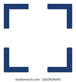 Expandir en diseño plano monocromo azul, Ilustración vectorial