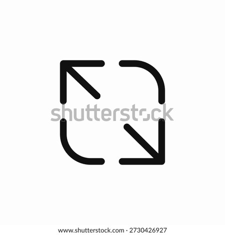 expand collapse arrows icon sign vector