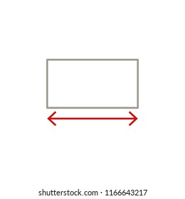 expand extend icon. Element of text editor sign icon. Premium quality graphic design icon. Signs and symbols collection icon for websites, web design, mobile app