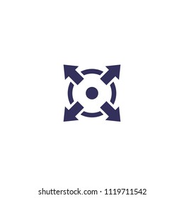 expand, extend vector icon