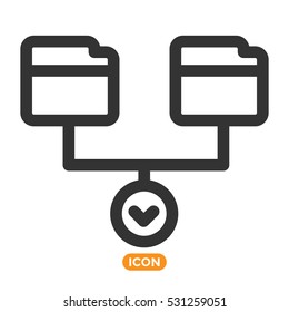 Expand Folder List Vector Icon