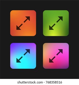 Expand four color gradient app icon design