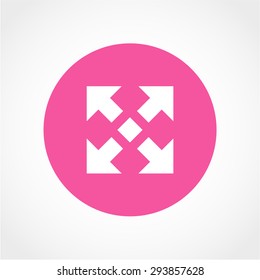 Expand to full screen Icon Isolated on White Background