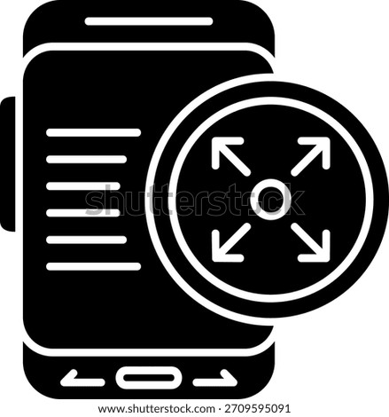Expand Glyph Style Icon Design