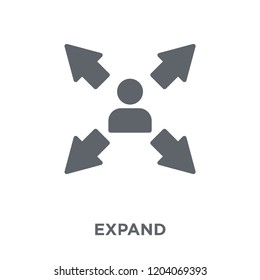 Expand icon. Expand design concept from  collection. Simple element vector illustration on white background.