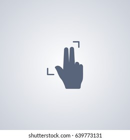 Expand icon, Double touch scale icon