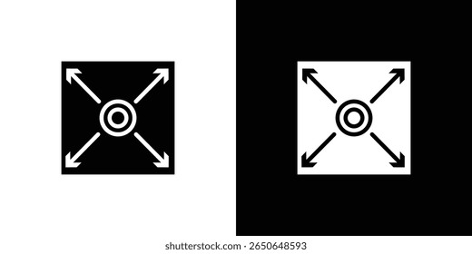 Expand icon Isolated flat vector in outline