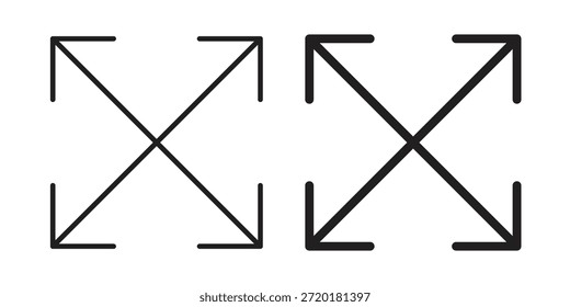 Symbol im Liniendesign erweitern. Einfacher Symbolvektor