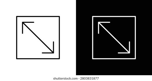 Expand icon line drawing