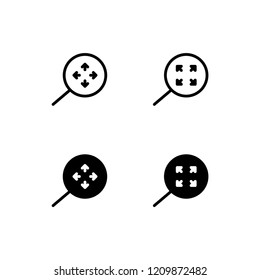 Expand Icon Logo Vector Symbol. Extend Icon