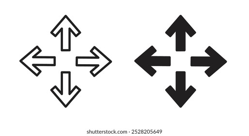 Expand icon in solid and stroke style.